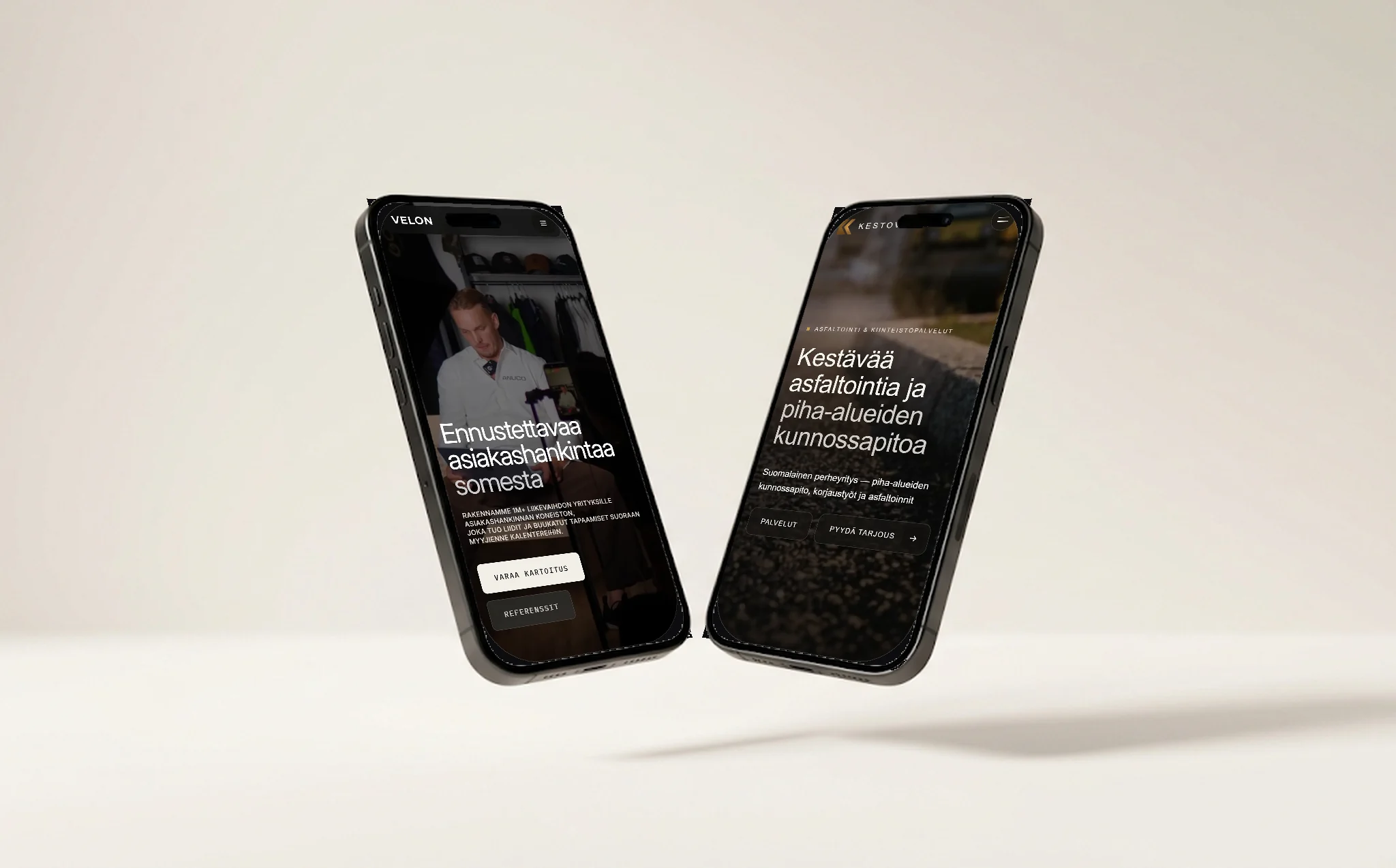 Sivustudion mockup