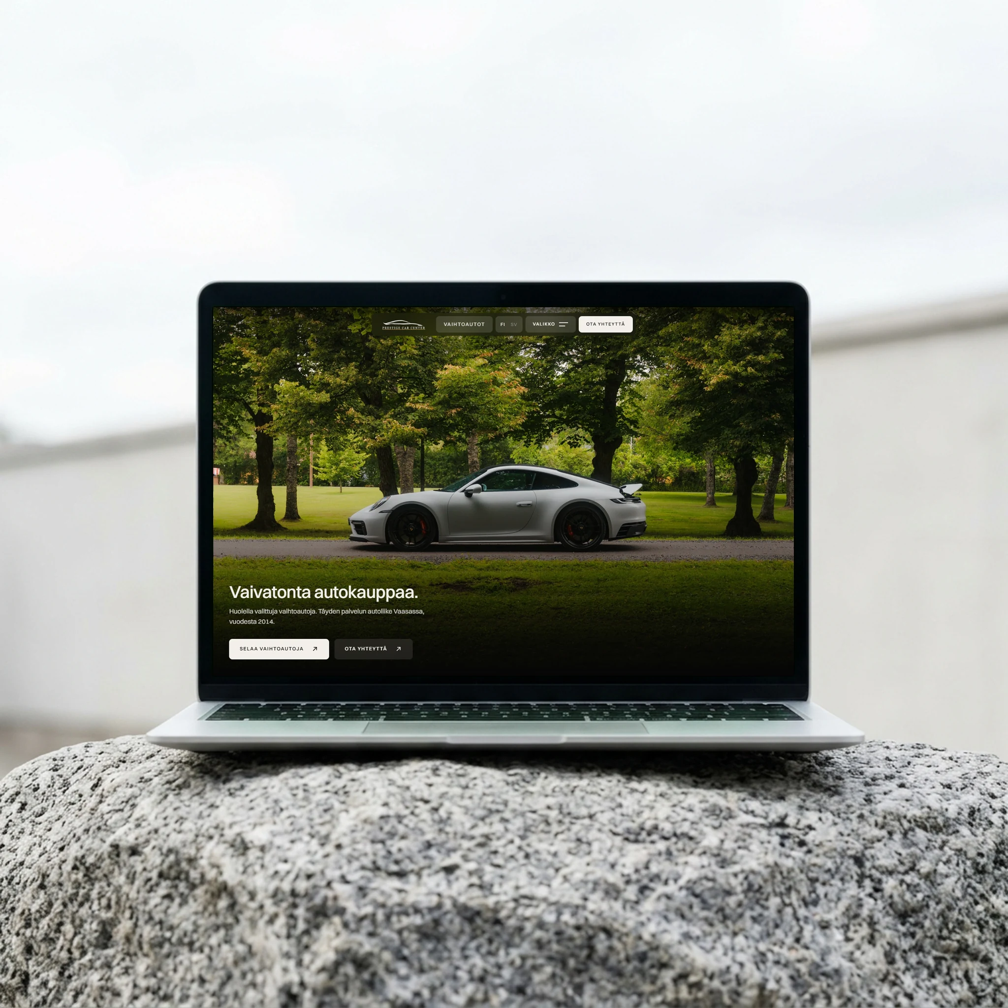 Prestige Car Center: verkkosivut laitteilla